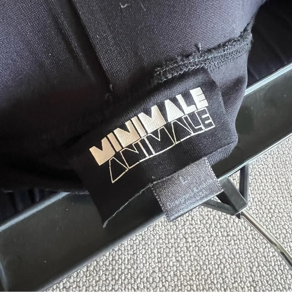 Minimale Animale Mesh Bikini (L) | Black, Retro High Leg - Picture 7 of 7